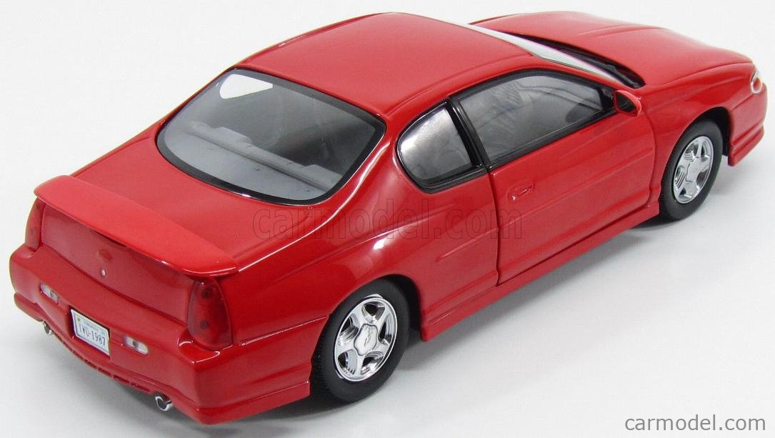 2000 Chevy Monte Carlo SS Sun Star 1987 1/18 Diecast Model Car Torch Red 
