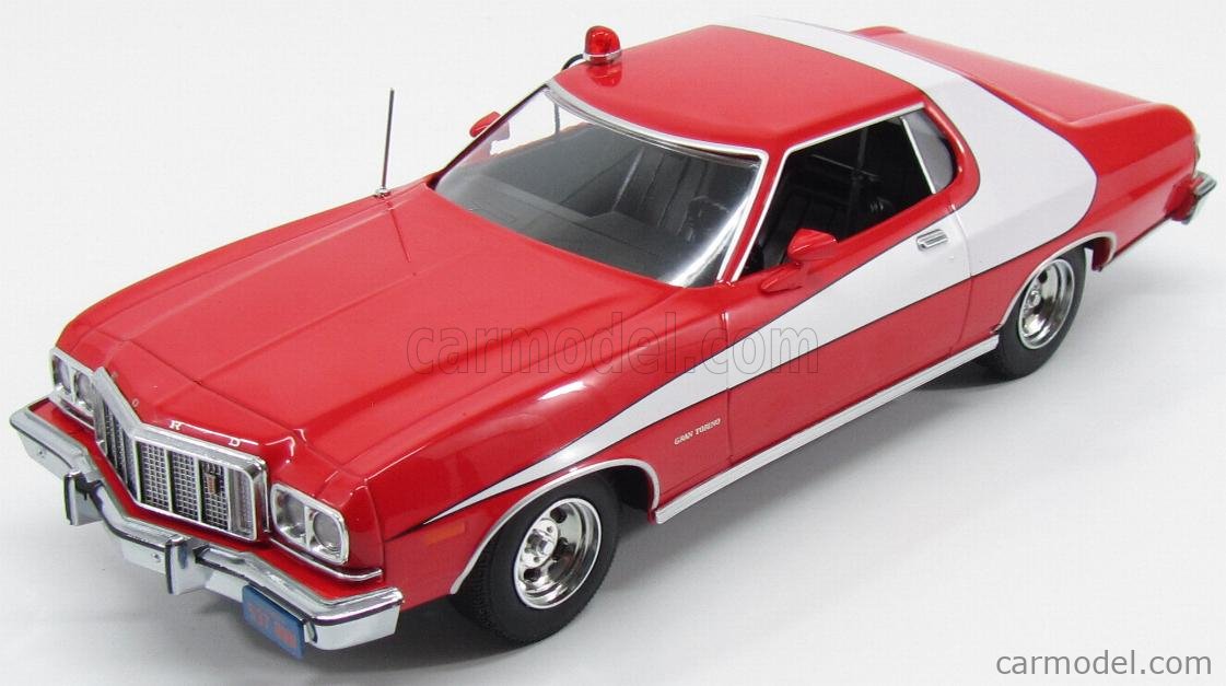 Details about   Model Car Ford Gran Torino Coupe Film Starsky & Hutch Scale 1/18 Movie Red 