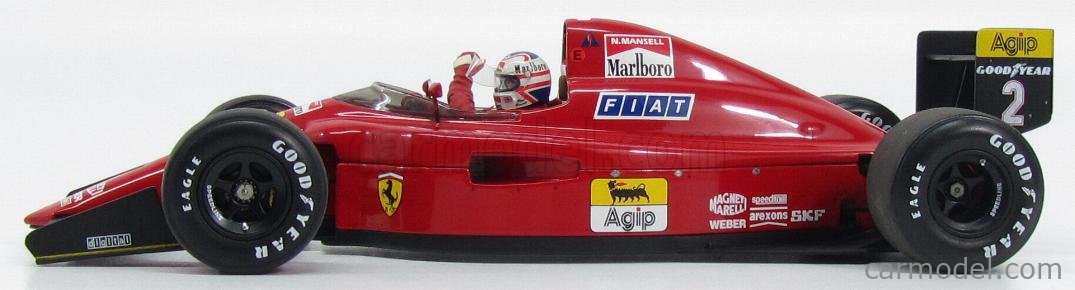 EXOTO EXO97102 Scala 1/18  FERRARI F1 641/2 N 2 PORTUGAL GP 1990 NIGEL  MANSELL RED