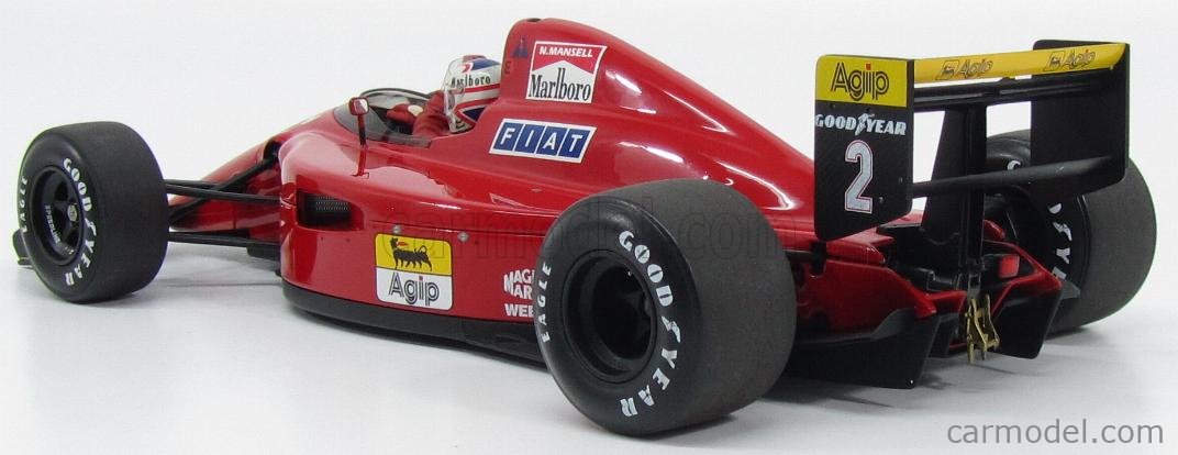 EXOTO EXO97102 Scala 1/18  FERRARI F1 641/2 N 2 PORTUGAL GP 1990 NIGEL  MANSELL RED