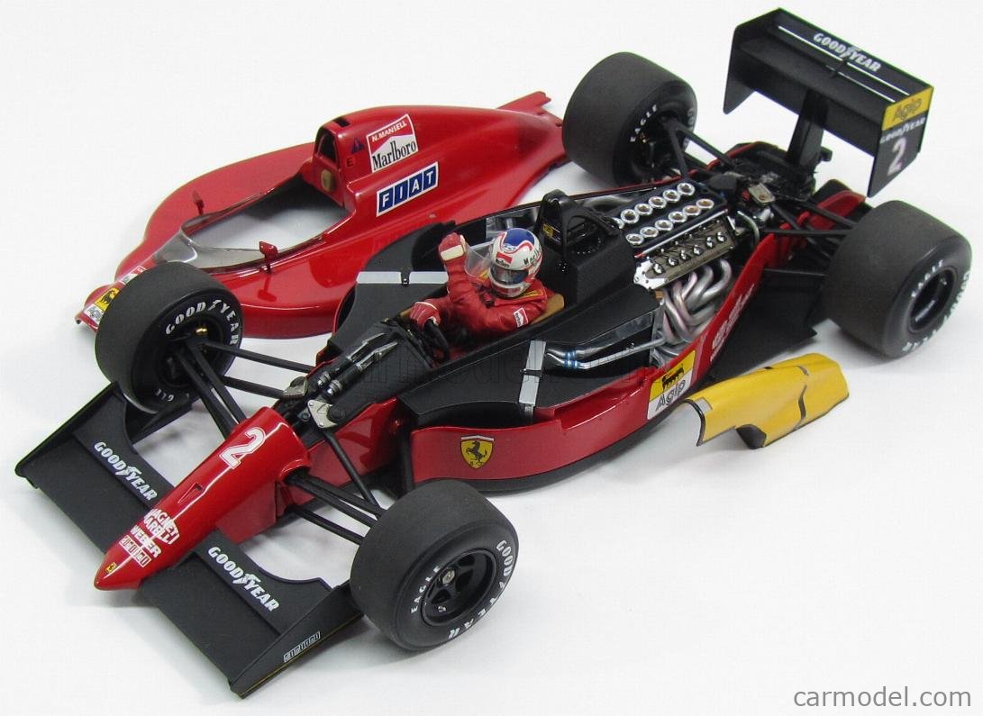 LOOKSMART MODELLINO in Scala Compatibile con Ferrari F1 641 N.2 Winner GP  Portugal 1990 Nigel Mansell 1:18 LSF1H11B : : Giochi e giocattoli