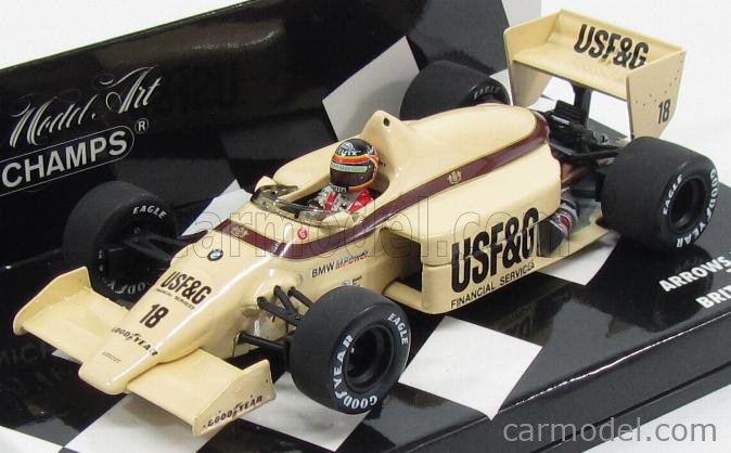 decal tobacco Arrows A8 Boutsen Surer 1985-86 1/43 minichamps F1 