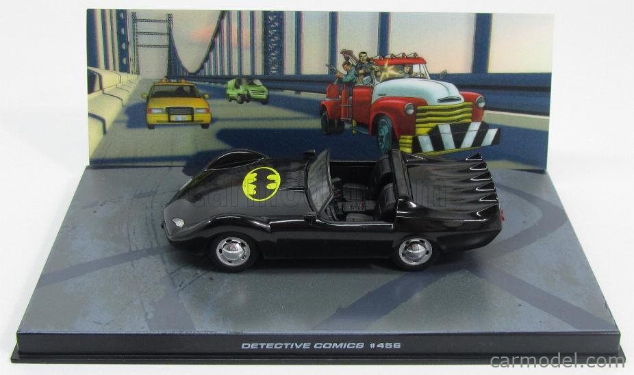 EDICOLA BATCOL021 Scale 1/43 | BATMAN BATMOBILE - DETECTIVE COMICS 456 BLACK