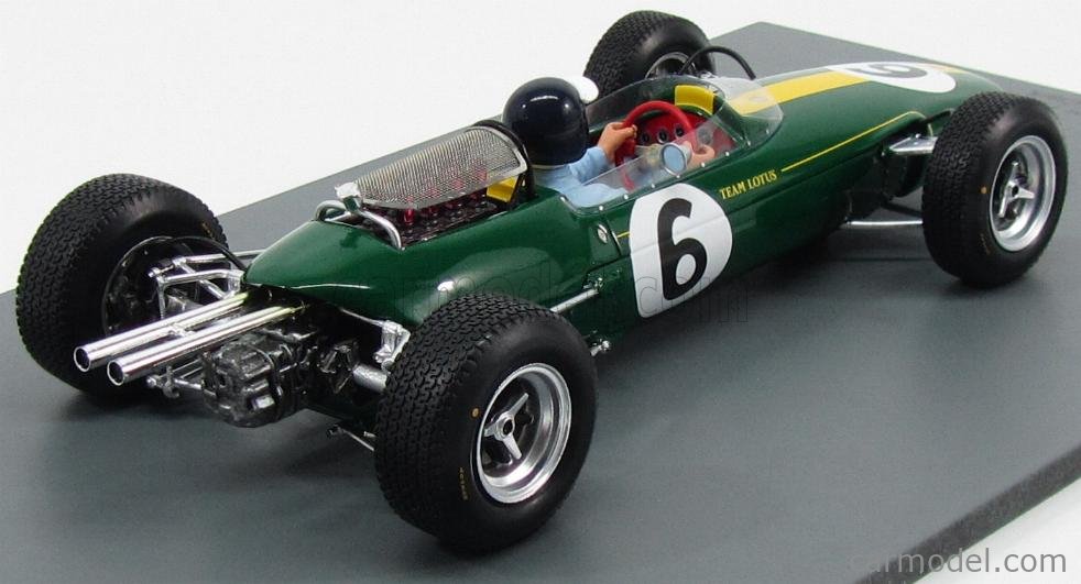 Miniature Spark 1/18 – Lotus 33 #1 – Vainqueur GP Allemagne 1965 – Jim Clark – Résine