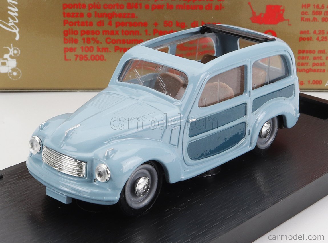 FIAT 500 C FIORAVANTI 1950 1:43 Brumm Veicoli Commerciali Die Cast