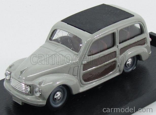 Brumm 1:43 Brumm Fiat 500C Belvedere Chiusa 1951 2 Tone Grey R029-03 Miniature 
