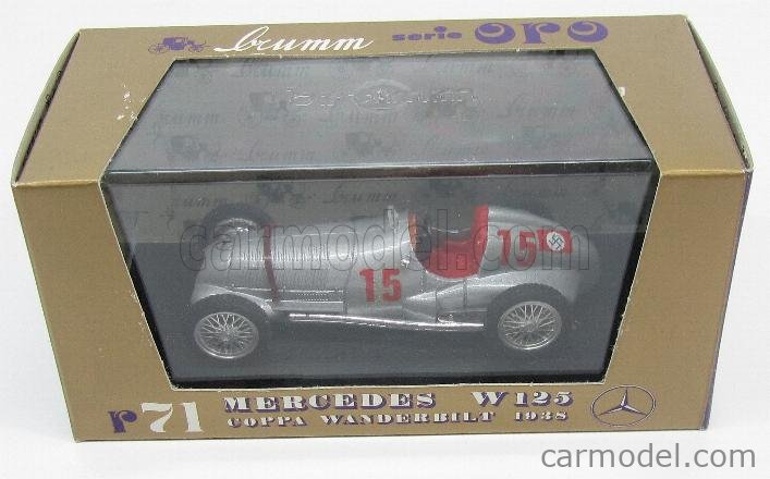 mercedes benz w125 gp1938 c. wanderbilt brumm r71 1:43