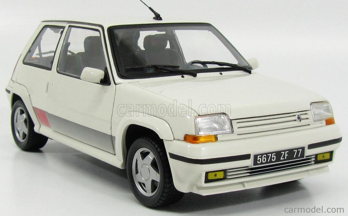 Renault 5 GT Turbo Phase II 1989 Panda White Norev 185206 - Miniatures  Autos Motos