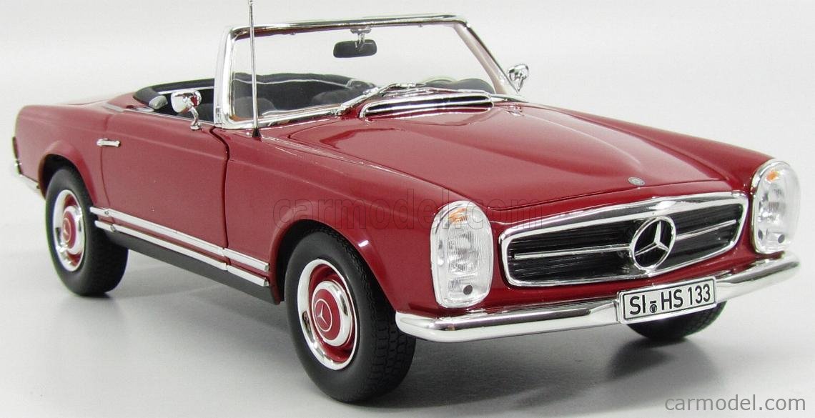 Toys Mercedes Benz 280sl Pagode Roadster Red W113 1963 1971 118 Norev Model Car Diecast 4630