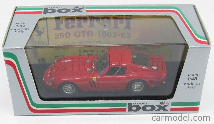 BOX-MODEL 8401 Scale 1/43 | FERRARI 250 GTO 1962 RED