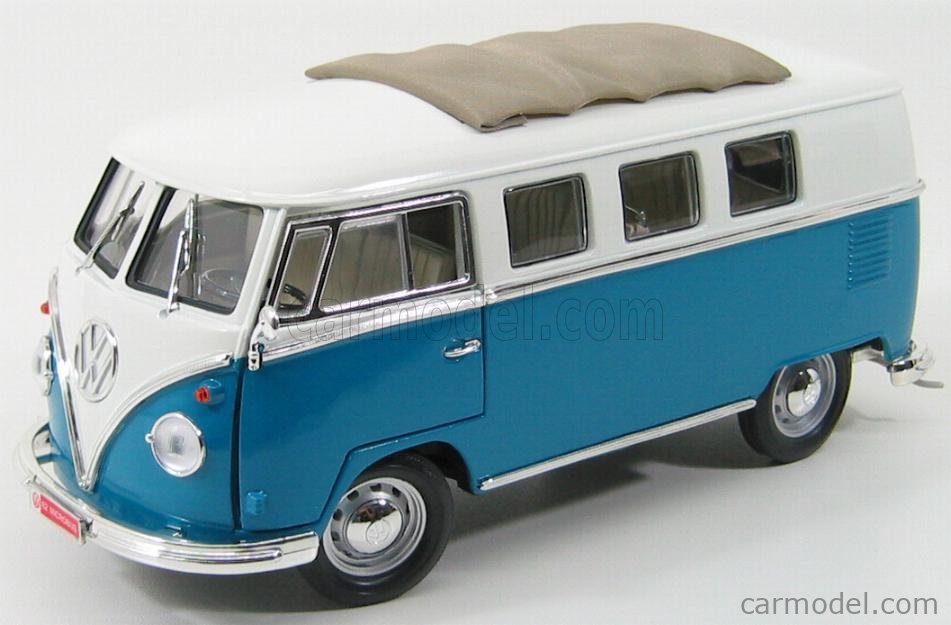 LUCKY-DIECAST LDC92327BL Scale 1/18 | VOLKSWAGEN T1 MINIBUS 1962 ...