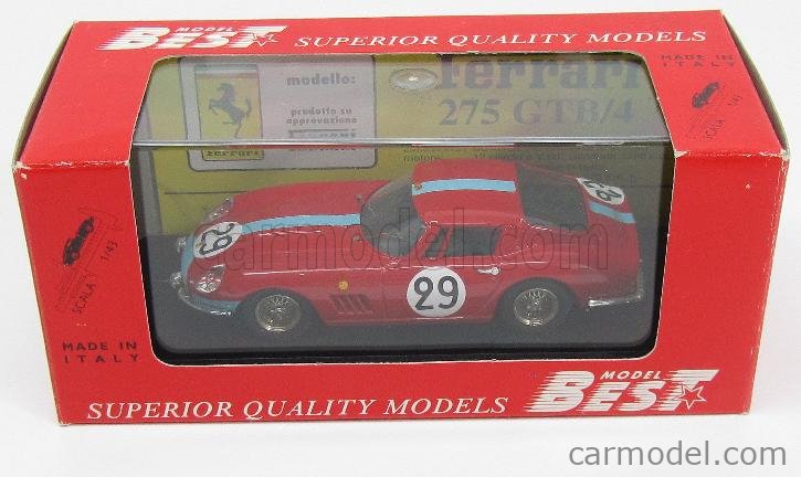 BEST-MODEL 9084-1 Scale 1/43 | FERRARI 275 GTB 3.3L V12 TEAM MARANELLO ...