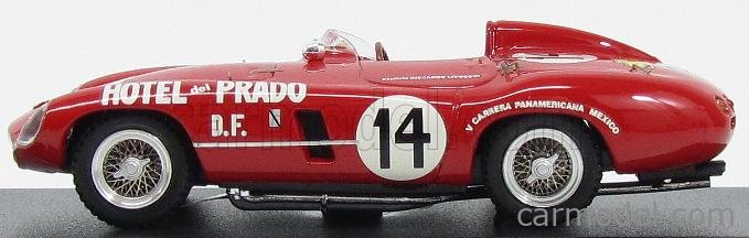 Ferrari 750 Monza V De Portago Carrera Panamericana 1954 - BBR 1/43 Résine (PRJ15A)