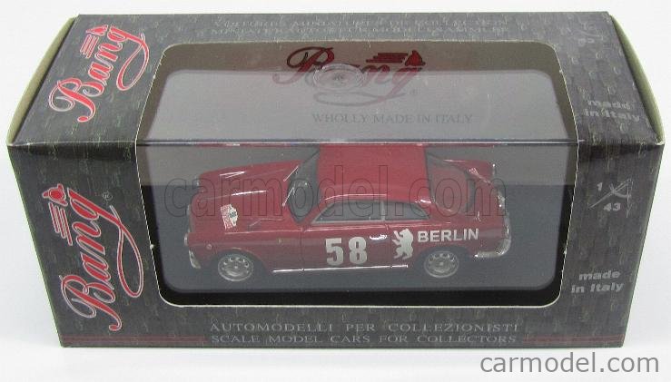 BANG 7206 Scale 1/43 | ALFA ROMEO GIULIETTA 1a SERIE N 58 RALLY