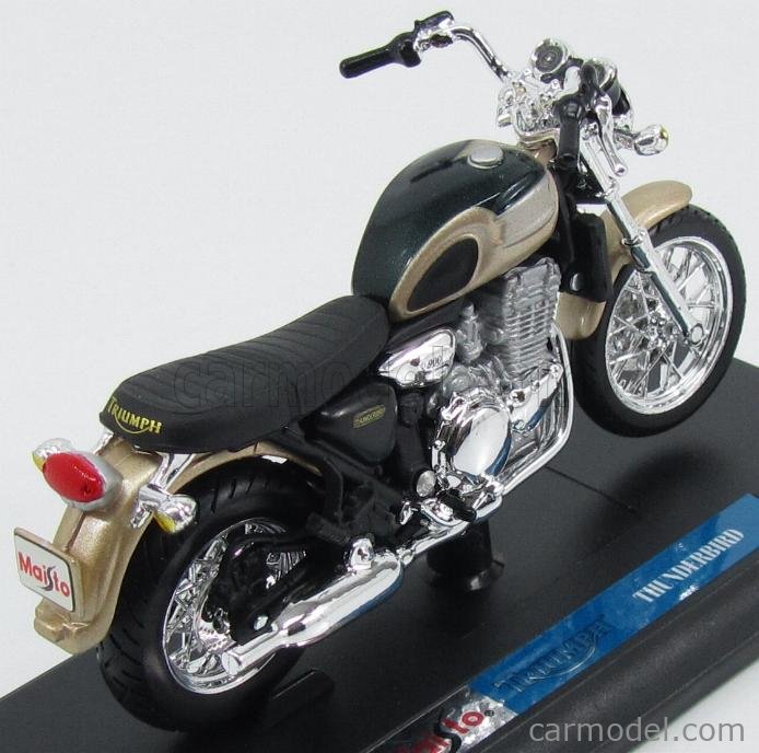 1:18 Scale Maisto TRIUMPH THUNDERBIRD 900 motorcycle bike Diecast model Toy gold 