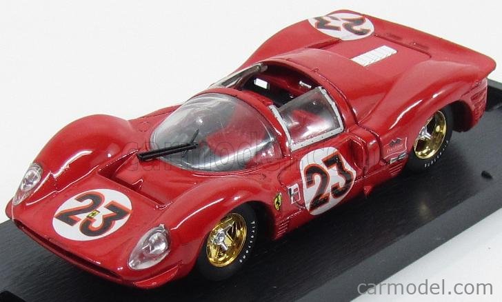 BRUMM-S S026 Scale 1/43 | FERRARI 330P4 SPIDER N 23 WINNER 24h DAYTONA 1967  AMON - BANDINI RED