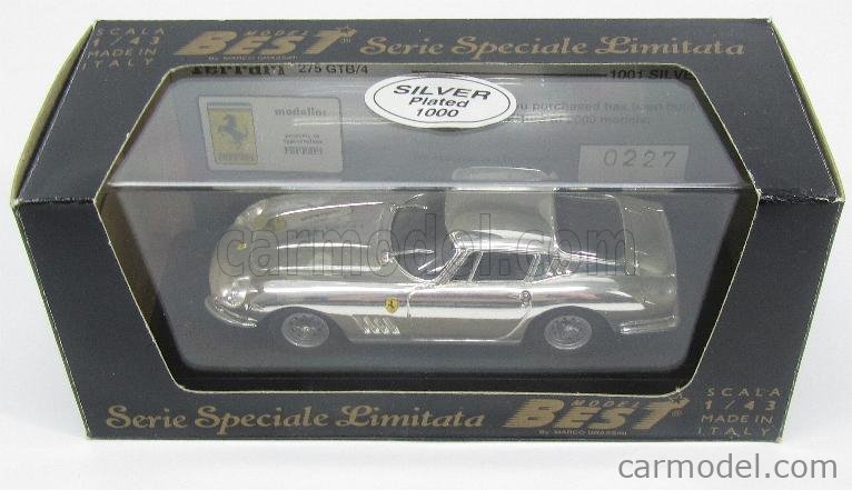Best Model BT9280 FERRARI 275 GTB N.55 ACCIDENT 84 H NURBURGRING 1966 BIANCHI-DE