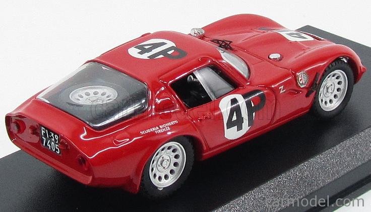 BEST-MODEL 8919 Scale 1/43 | ALFA ROMEO TZ2 N 4 P SCUDERIA BIONDETTI ...