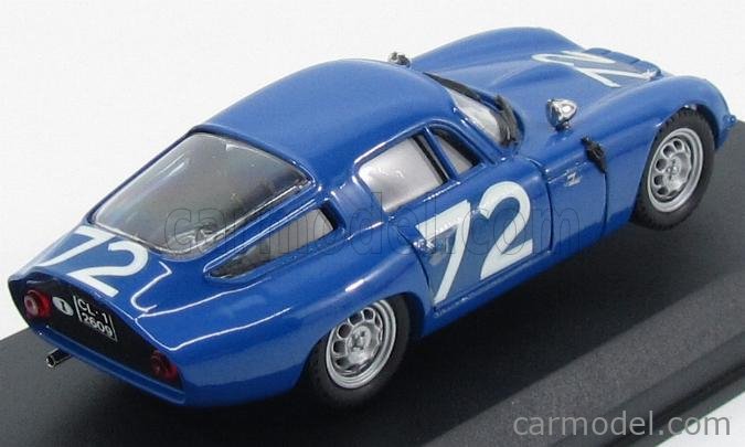 BEST-MODEL 8902 Scale 1/43 | ALFA ROMEO TZ1 N 72 TARGA FLORIO 1965 RED