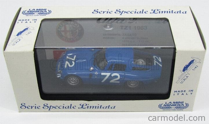 BEST-MODEL 8902 Scale 1/43 | ALFA ROMEO TZ1 N 72 TARGA FLORIO 1965 RED