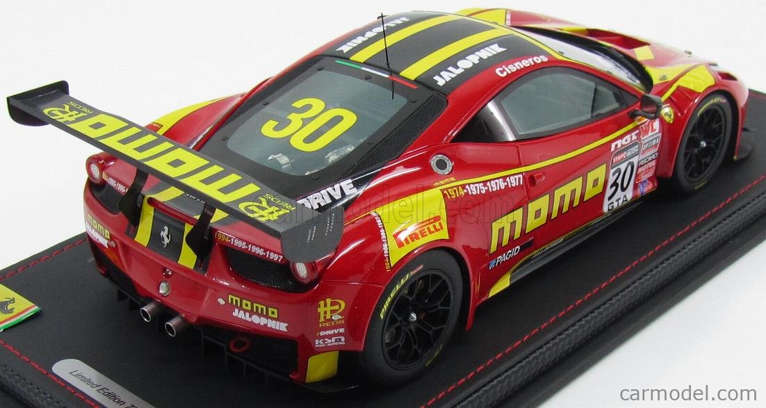 BBR-MODELS P18118 Escala 1/18 FERRARI 458 ITALIA GT3 MOMO N