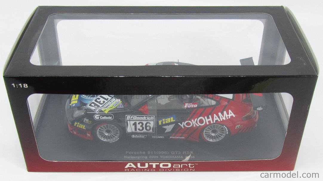 AUTOART 80571 Scale 1/18 | PORSCHE 911 996 GT3 RSR YOKOHAMA