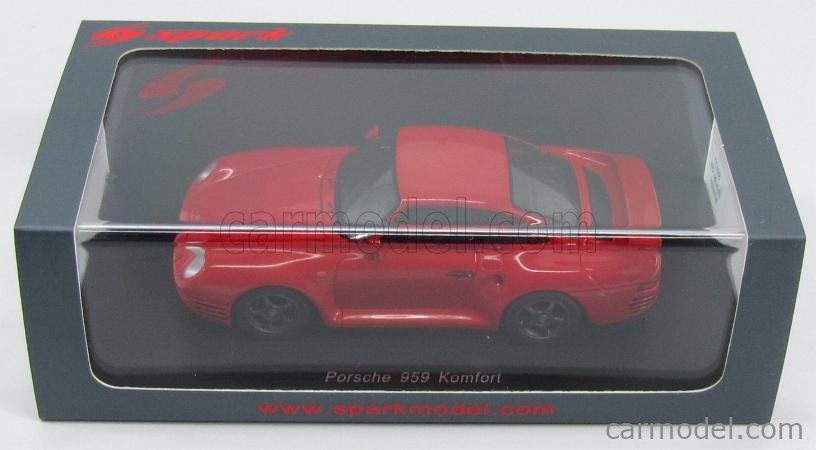 SPARK-MODEL S4477 Scale 1/43 | PORSCHE 959 KOMFORT 1983 RED