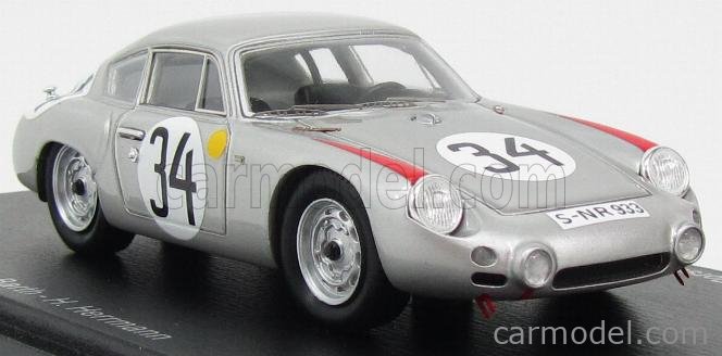 SPARK-MODEL S1876 Scale 1/43 | PORSCHE 356B ABARTH N 34 24h LE MANS ...