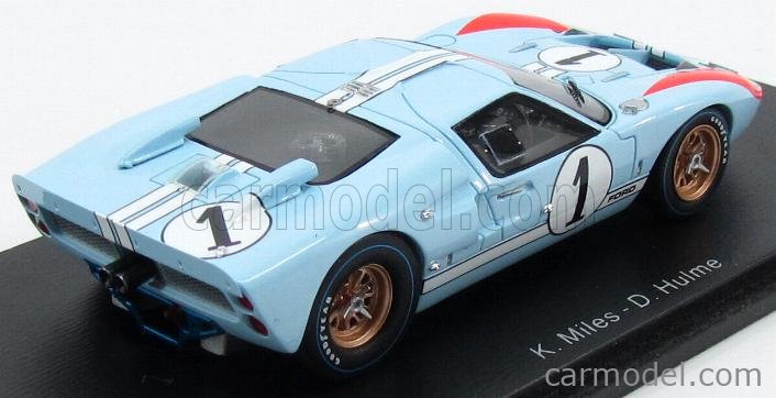 FORD USA - GT40 MK 7.0L V8 TEAM SHELBY AMERICAN INC. N 1 2nd (BUT REALLY  WINNER) 24h LE MANS 1966 K.MILES - D.HULME