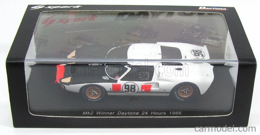 Ford Usa Mkii #98 Winner 24H Daytona 1966 K.Miles L.Ruby SPARK 1:43 43DA66 Model 