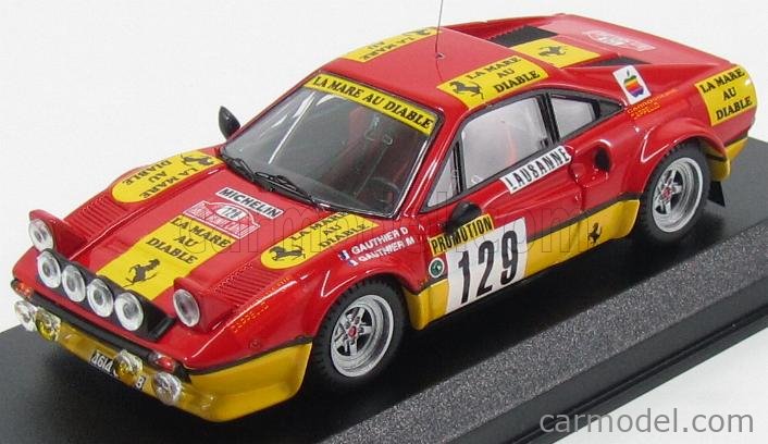 FERRARI - 308 GTB Gr.4 N 129 RALLY MONTECARLO 1983 GAUTHIER - GAUTHIER