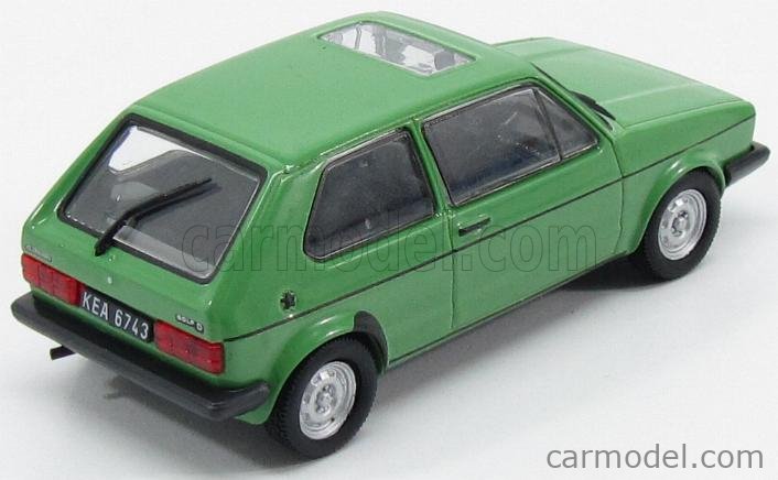 Modèle Réduit 1:24 Volkswagen Caribe (Golf Mk1) 1978 Jaune - Edicola Neuf Collection