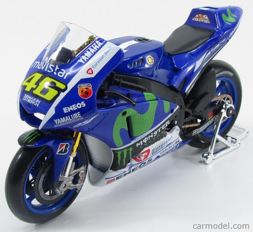 Maisto 1/10 Diecast Motorcycles MOTOGP  2015 Yamaha YZR M1 # 46 Valentino Rossi 