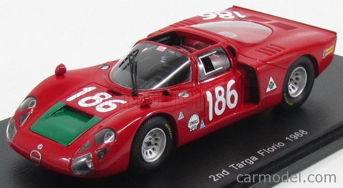 SPARK-MODEL S4874 Escala 1/43 | ALFA ROMEO 33/2 N 186 2nd TARGA FLORIO ...