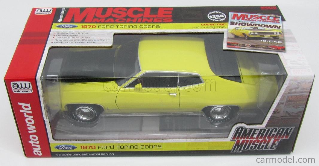 AUTOWORLD AMM1049/06 Scale 1/18 | FORD USA TORINO 429 COBRA