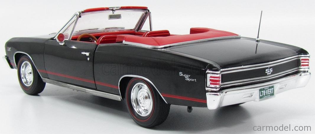 Autoworld 1/18 Chevy Chevelle Z-16 1965 Noire - Voiture Miniature Diecast
