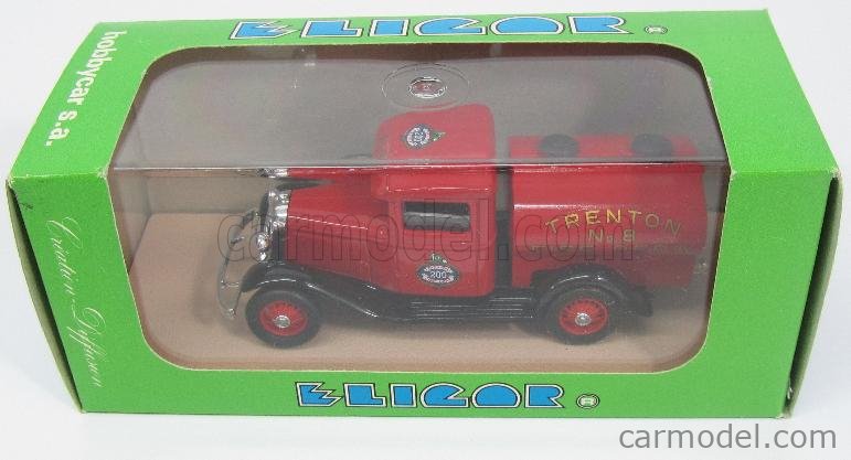 Modèle Réduit Camion De Pompiers Ford V8 1932 - échelle 1/43 Eligor, Couleur Rouge, Avec Boîte, Collection