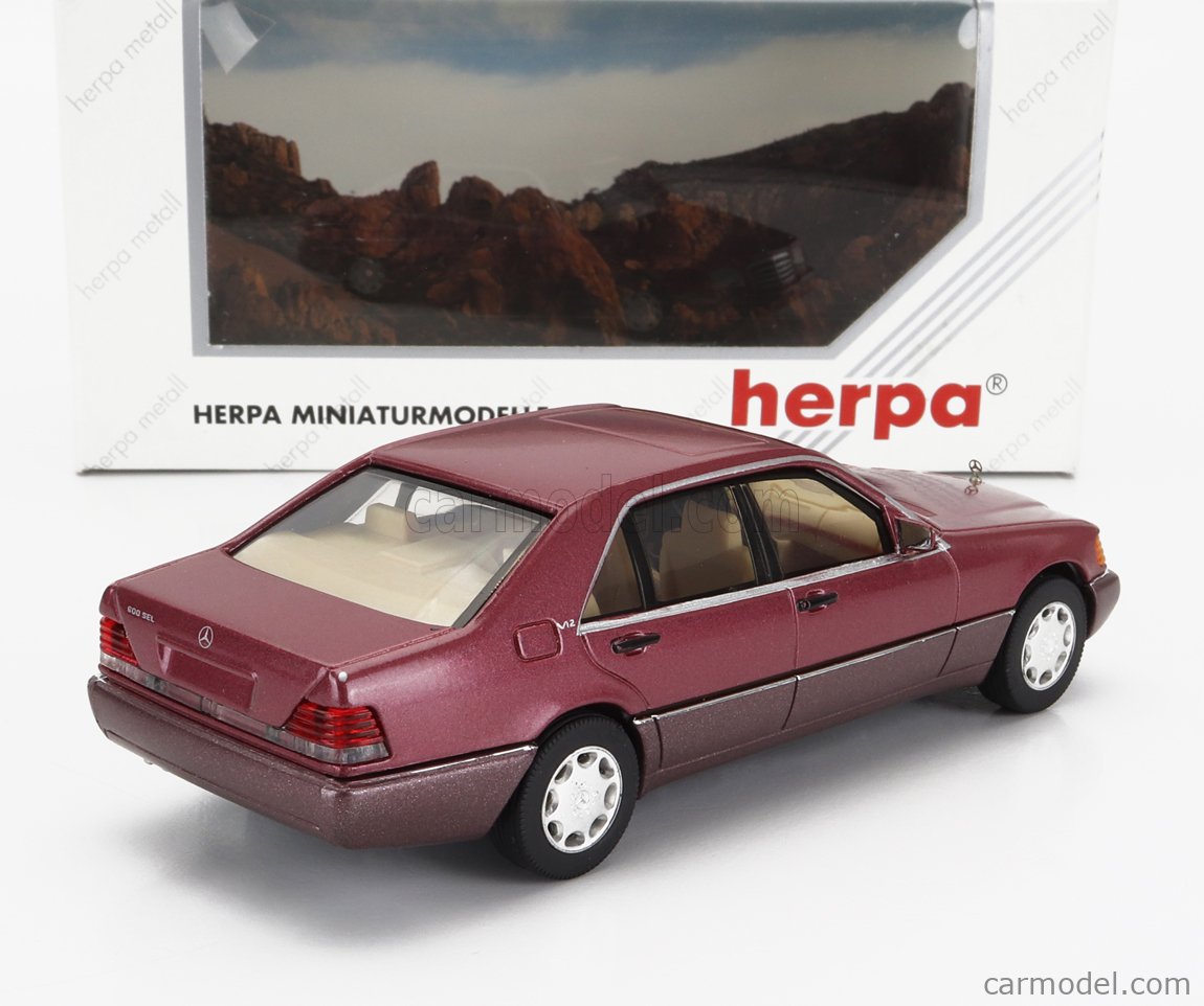 HERPA 070003 Scale 1/43 | MERCEDES BENZ S-CLASS 600SEL (W140) 1991 ...