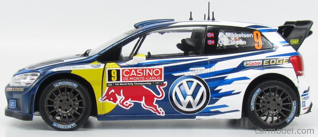 VW  POLO  R  WRC  モンテカルロ2015   1/18  ノレブ Norev 1:18 Volkswagen VW Polo R WRC #2 2nd Rally Monte Carlo