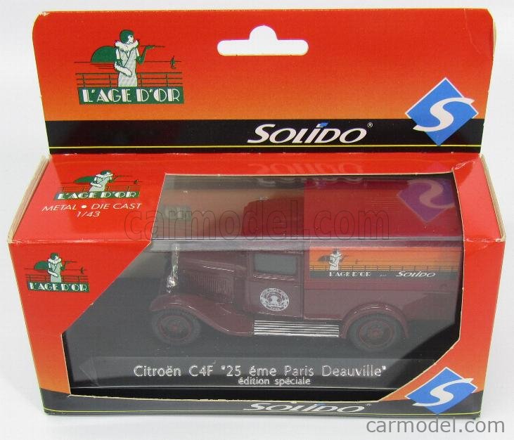 Solido MVI Micarola 1/43 – Citroën C4F Bâché – Pompiers De Paris – Très Bon état