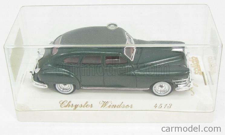 Voiture Miniature Solido Chrysler Windsor Police – Échelle 1/43, Métal, En Boîte – Occasion Neuf