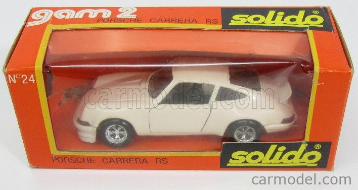 Porsche Carrera 1973 Solido 1/43 - Modèle Réduit Métal Gris, Occasion, Fabrication Française