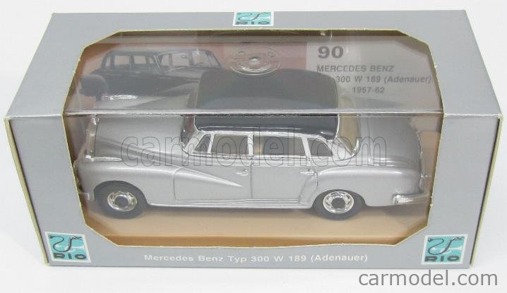 Miniature RIO 1/43 – Mercedes 300 W189 Adenauer Rouge – état Neuf Avec Boîte