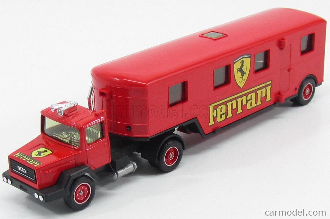 Ferrari Iveco LD-Ferrari 1:64 ミニカー SOLIDO 3504 Scale 1/64 | IVECO FIAT TRUCK MOTOROOM FERRARI