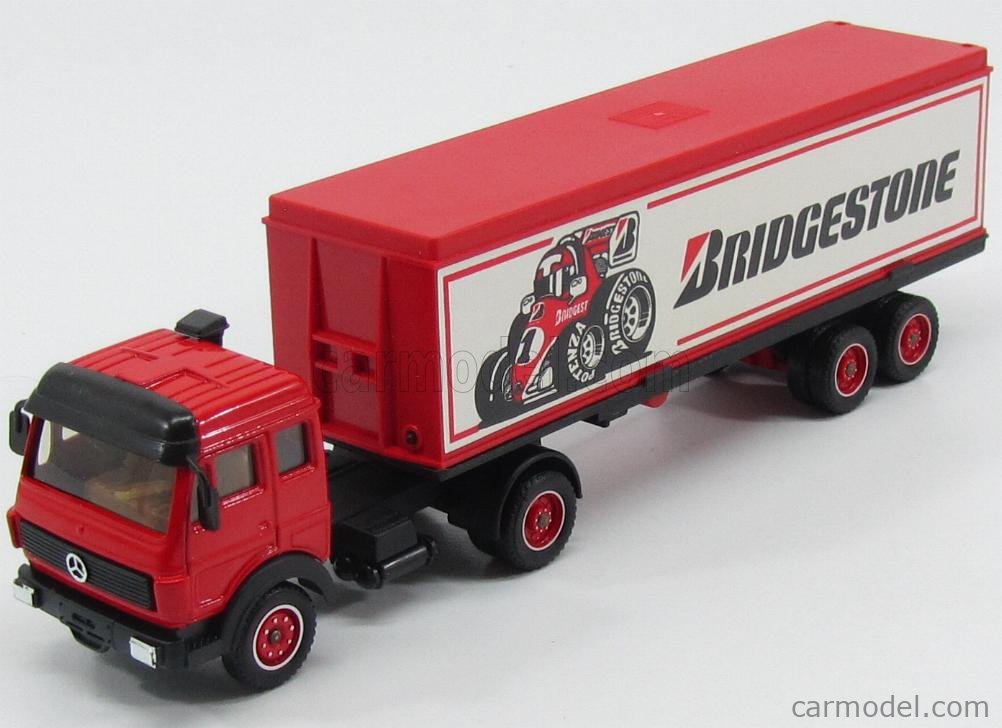 SOLIDO SUPERBE TRUCKS MERCEDES REMORQUE BRIDGESTONE 1/60 NEUF EN BOITE G8
