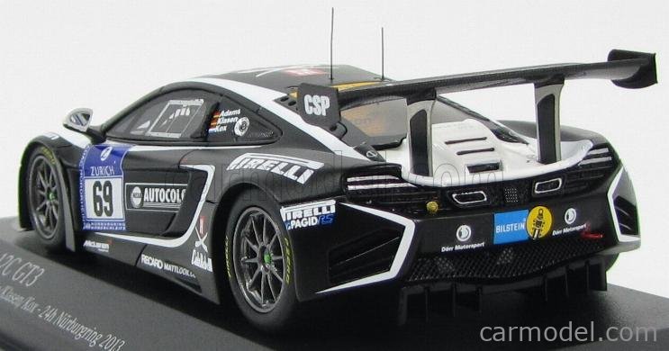 Miniature Minichamps 1/43 - McLaren MP4-12C GT3 - Noire Mate - Collection