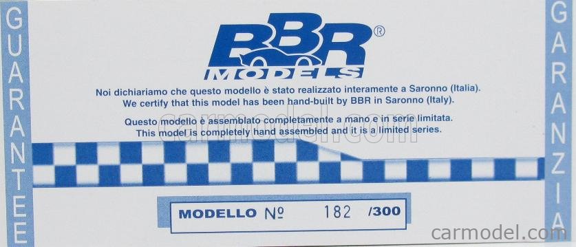 BBR-MODELS BG314 Scale 1/43 | FERRARI F1 F248 N 5 MICHAEL