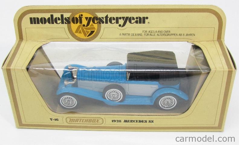 MATCHBOX Y16 Scale 1/43 | MERCEDES BENZ SS COUPE 1928 - WINDOW BOX ...
