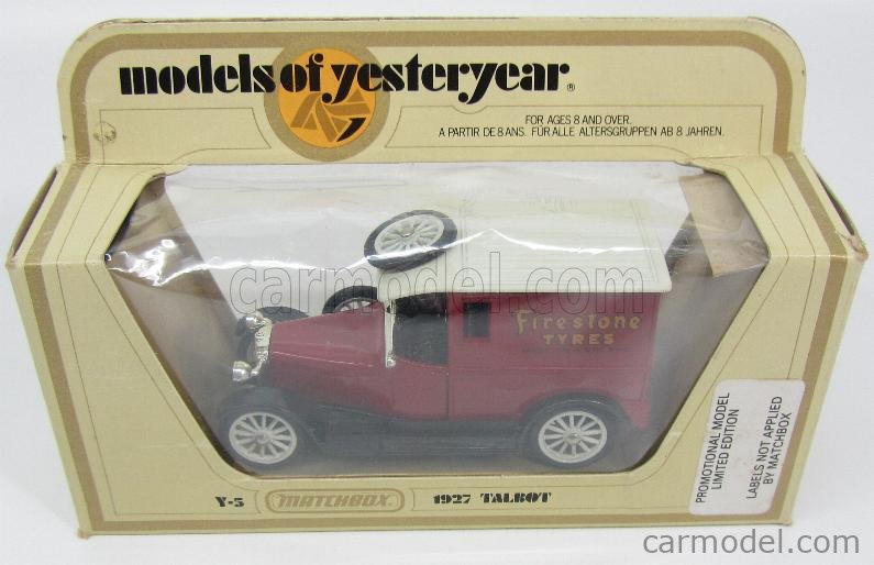 MATCHBOX Y5 Scale 1/43 | TALBOT MODEL-A VAN FIRESTONE TYRES WITH TIRE ...