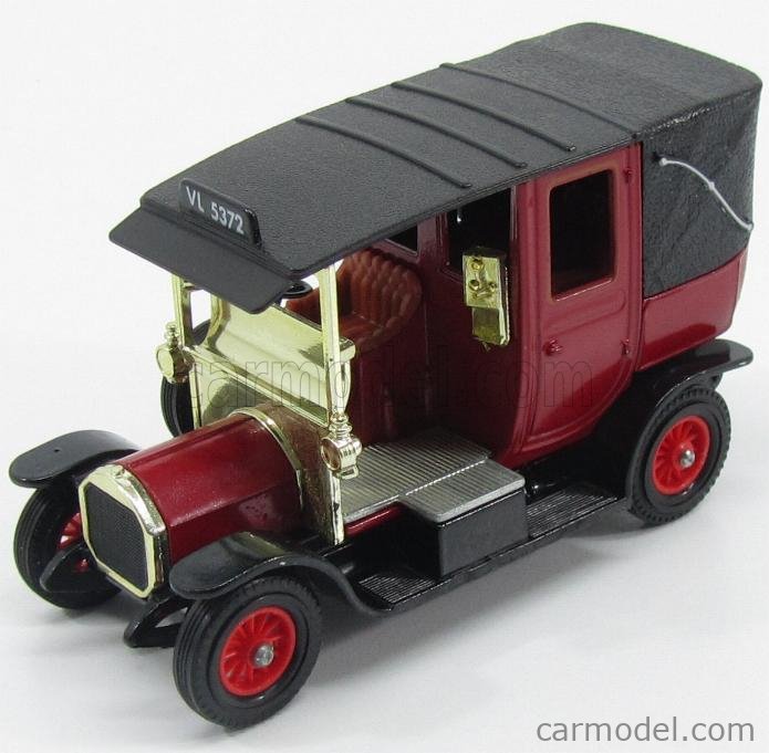 MATCHBOX Y28 Scale 1/43 | UNIC TAXI CLOSED 1907 RED BLACK